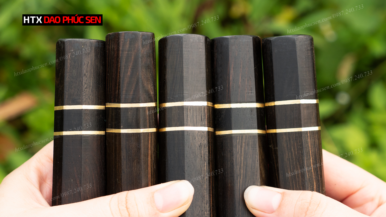 Cán dao Nhật bát giác gỗ - CN01
