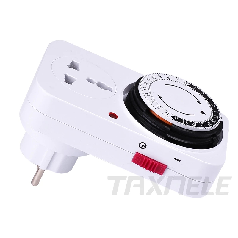 24 Hour Programmable Mechanical Timer Switch Socket Timer 220v 16a ...