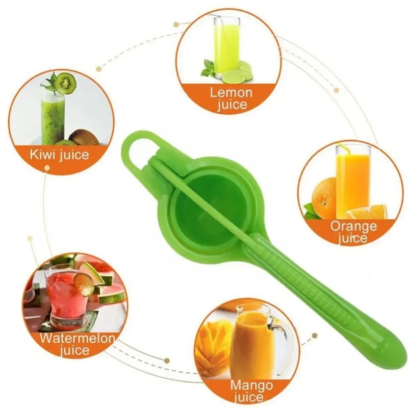 Manual Lemon Squeezer Portable Food Grade Plastic Orange Manual Fruit Juicer Processor Blender