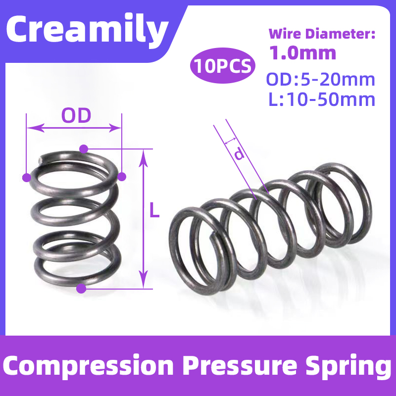 Creamily%2010PCS%20Y-Type%20Compression%20Spring%20Wire%20Diameter1.0mm%20Small%20Pressure%20Springs%20OD5-20mm%20Length%2010mm%20to%2050mm%20-%20Image%204