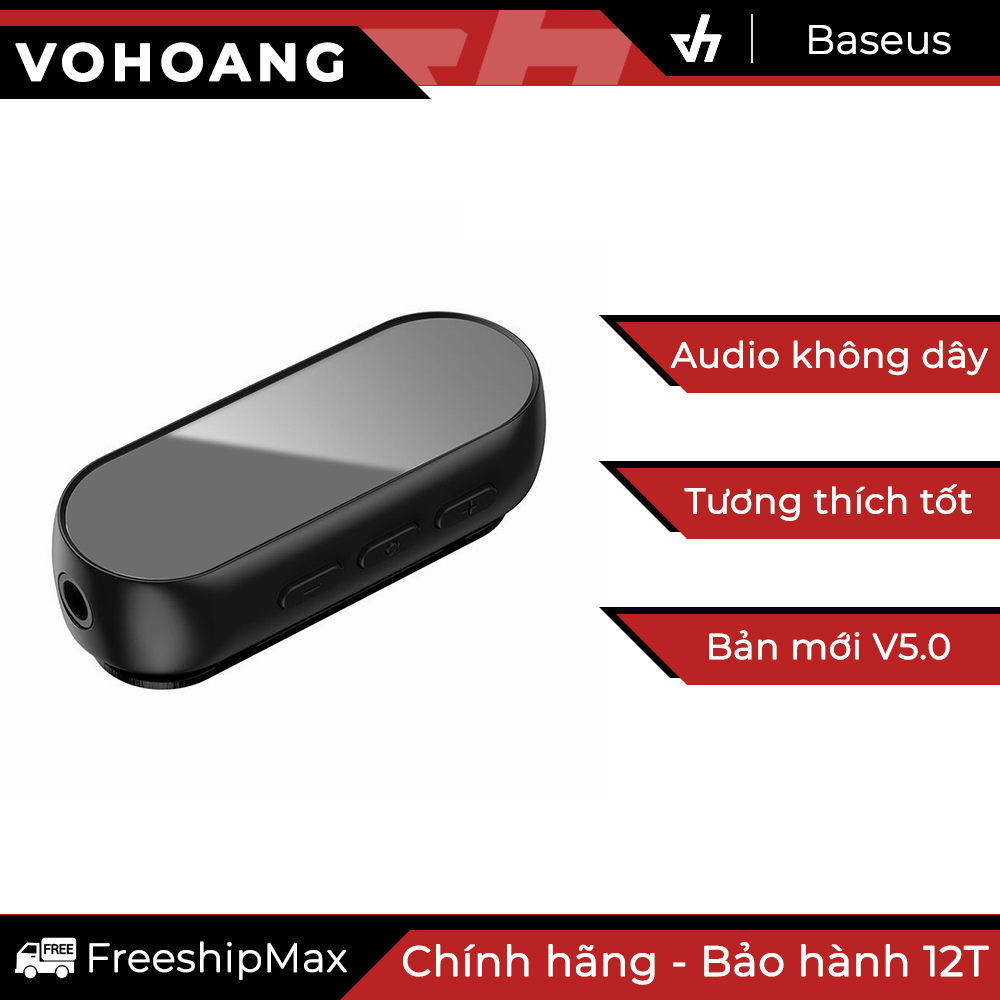Bộ Bluetooth Baseus BA02 nhận tín hiệu âm thanh không dây