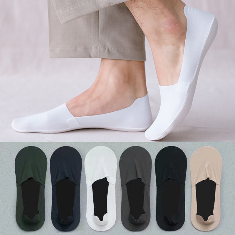 ECMLN Fashion Man Cotton Short Ankle Socks Non-slip Comfortable Casual Invisible Socks Male Summer. 