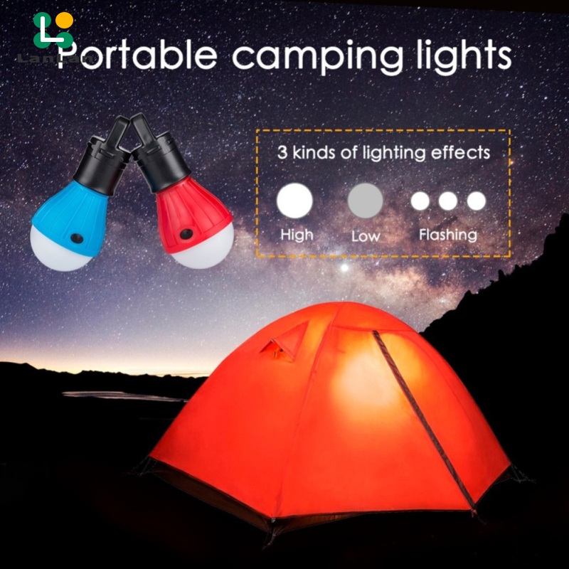 Mini Portable Camping Light Waterproof Tent Light Emergency Lamp Flashlight With Hanging Hook 5188