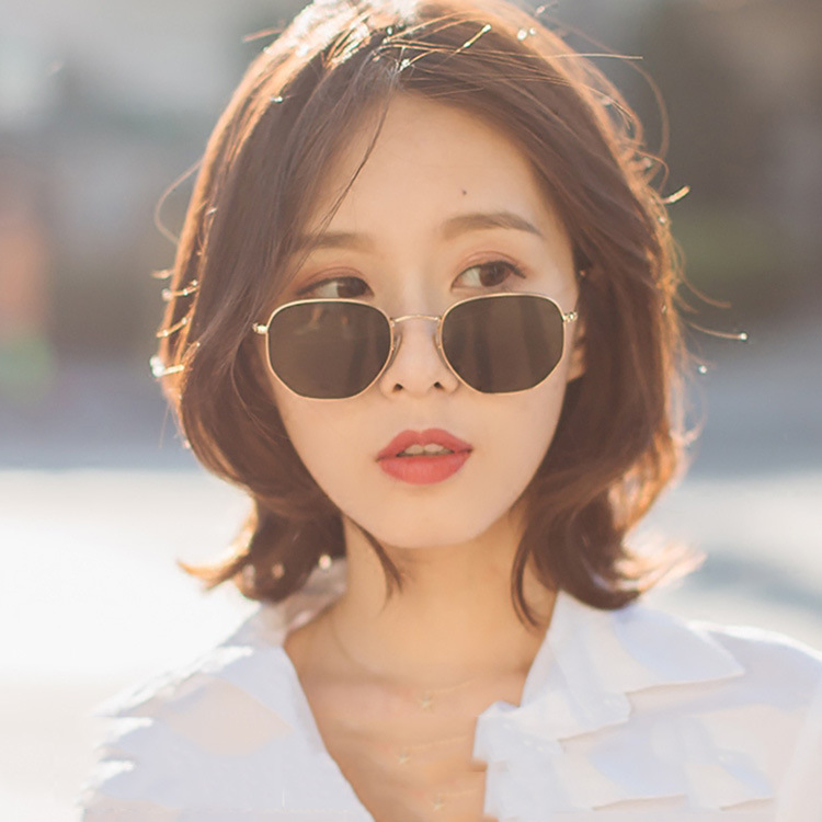 COD】Kính mát Phiên bản Hàn Quốc bán chạy Thời trang không viền Trong vuông Chống tia tử ngoại Phù hợp với cả nam và nữ bảo vệ mắt Kính mát nữ thời trang mặt lớn gọng kính cận nữ