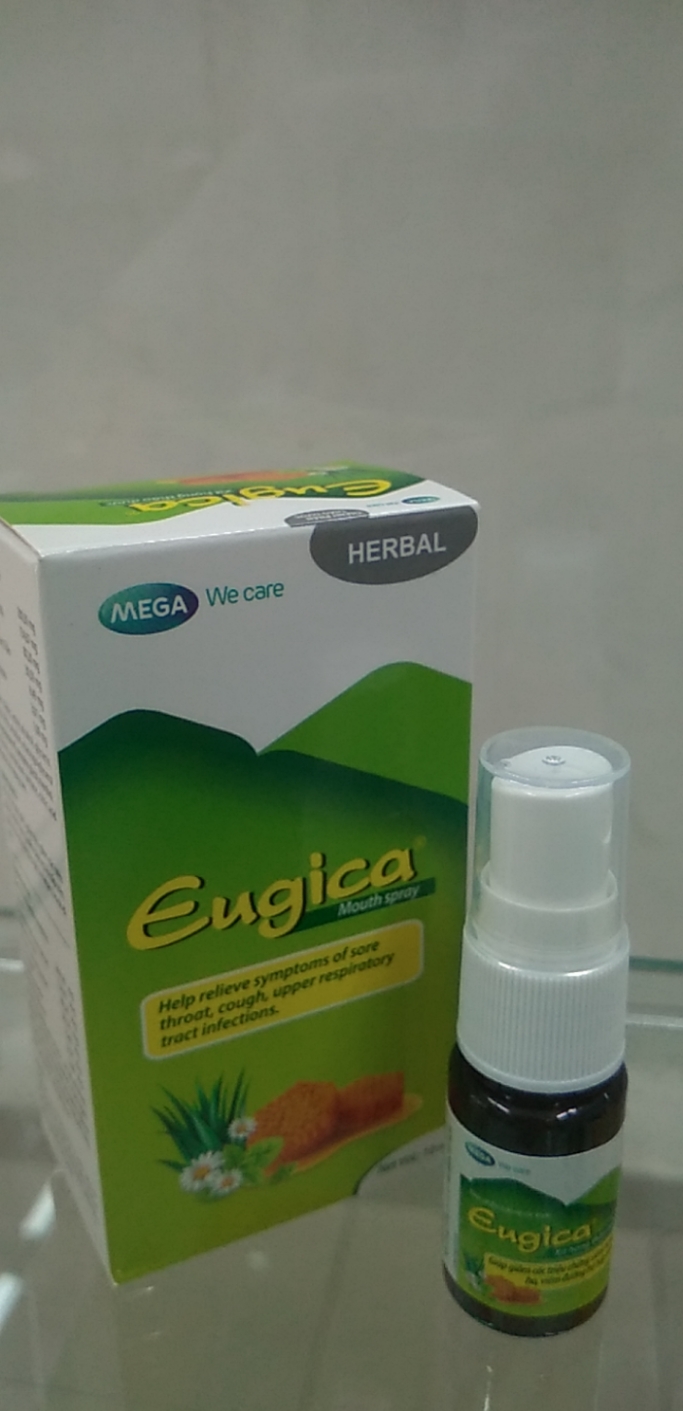 Xịt Họng Thảo Dược Eugica chai/ 10ml