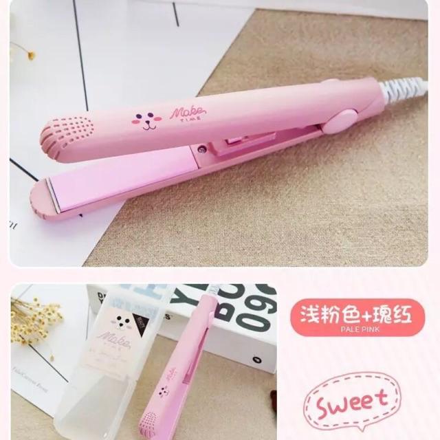 Kẹp uốn tóc duỗi tóc mini, Máy là tóc mini Make Time, Máy ép tóc mini hàng chuẩn đẹp, đồ dùng cần thiết cho mọi cô nàng