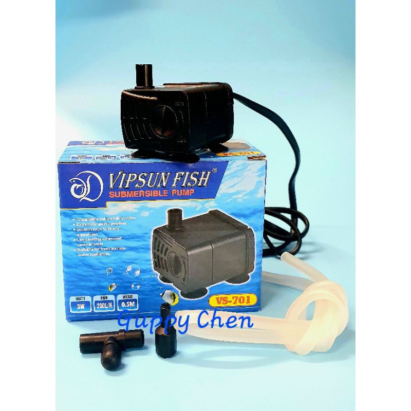 Máy bơm mini vipsun vs-701 - máy lọc nước hồ cá
