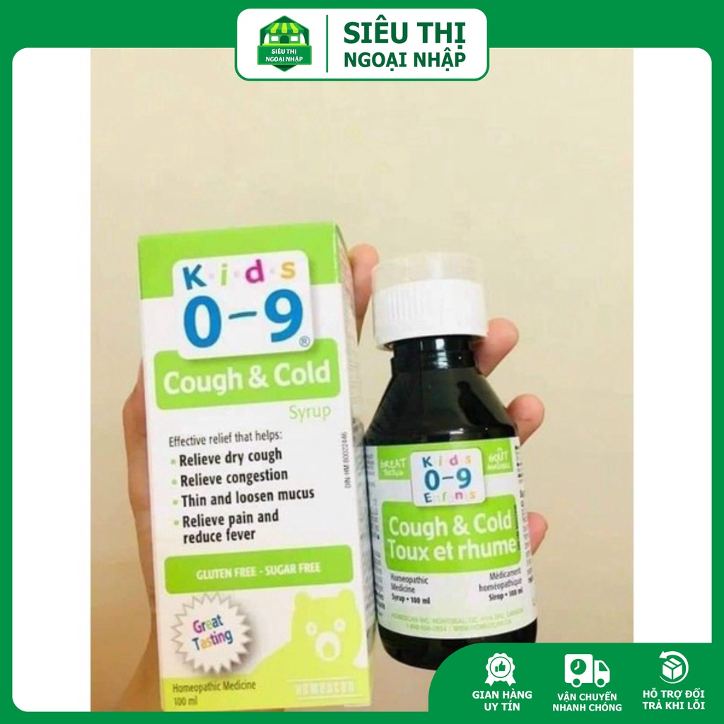 Siro giảm ho Cough and Cold Canada 0-9 tuổi