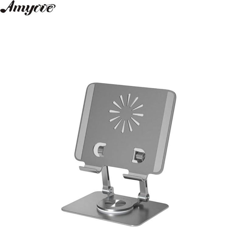 Desktop Tablet Mobile Phone Bracket 360-degree Rotating Multi-angle Height Adjustable Foldable Holder