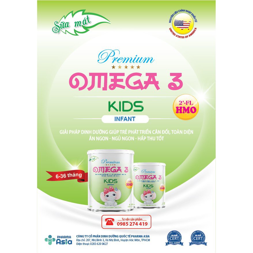 Sữa Bột Omega 3+ Kids Infant date 2025