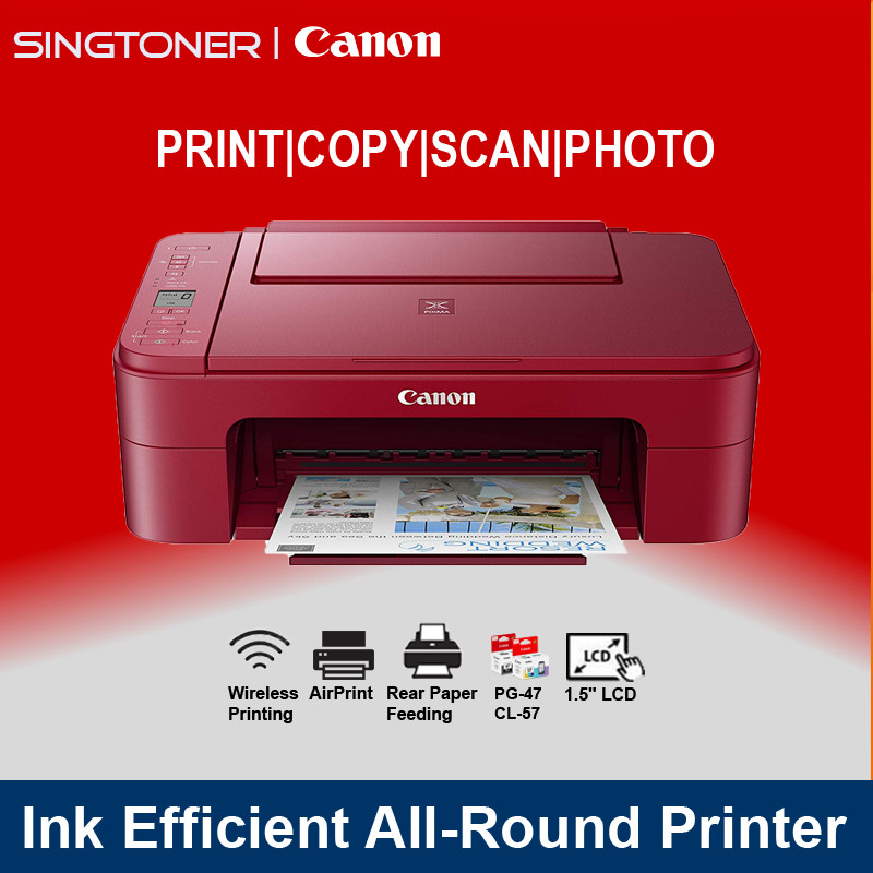 [Local Warranty] Canon PIXMA E3370 Wireless All-In-One Inkjet Printer E ...