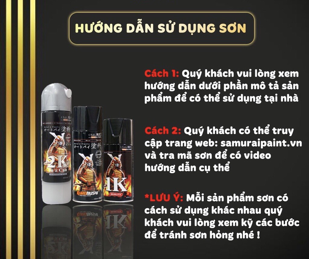 Sơn xịt Bóng Samurai - 128 (400 ml)