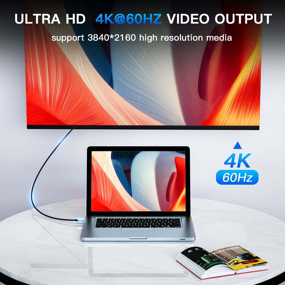 USB Type-C 10Gbps 100W PD Charging Cable 4K@60Hz USB3.1 5A High Speed Data Transfer Cord For Thunderbolt 3 Suitable For Xiaomi Suitable For Huawei Macbook