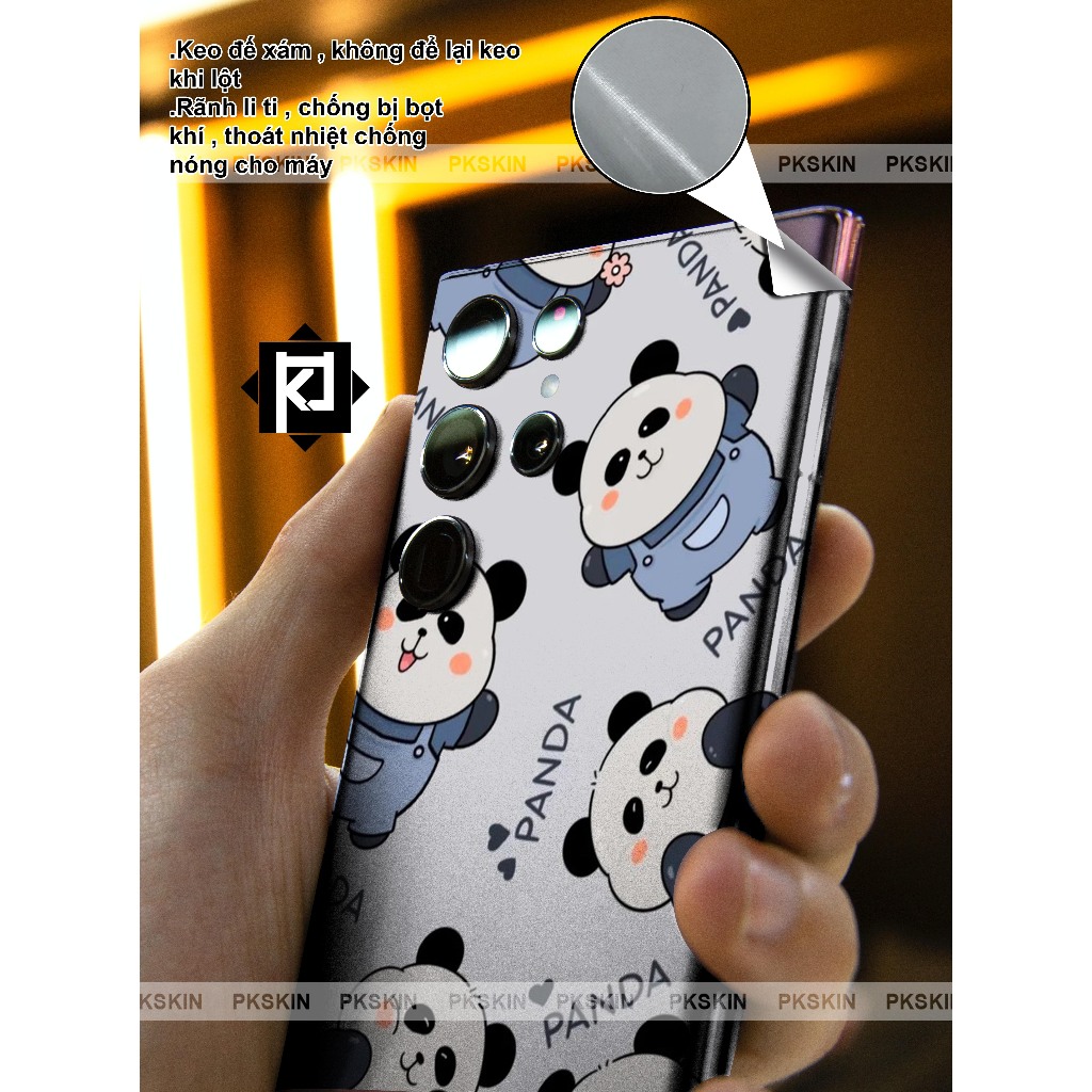 Miếng dán skin full lưng viền samsung Note 10 , note 10 plus , Note 20 , Note 20 ultra ...in hình cute