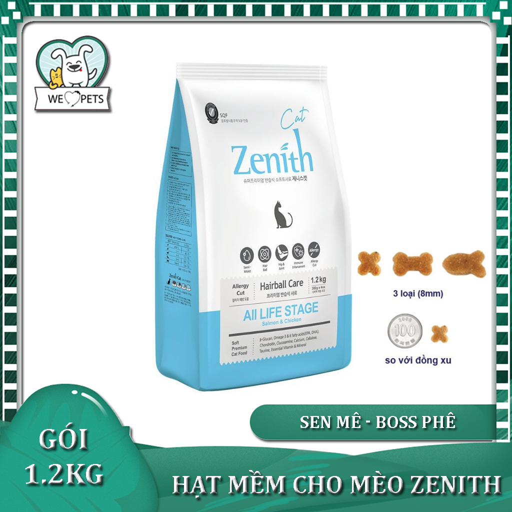 [1.2kg] Zenith Thức ăn hạt mềm cho mèo Hairball - Lida Pet Shop thumbnail