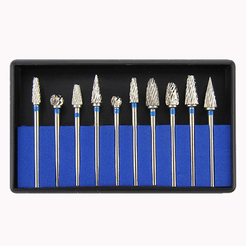 10pcs Tungsten Steel Carbide Burs Med Bur Drill