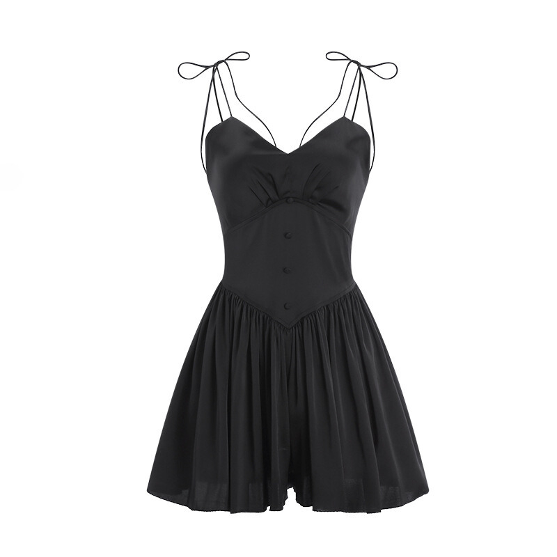 [HÀNG MỚI VỀ] Váy Ngủ Lụa Satin Hai Dây Honey Wear Đầm Ngủ Lụa A106
