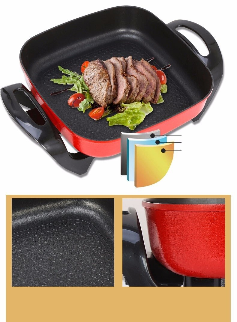 Nồi lẩu điện vuông đa năng Thái Lan