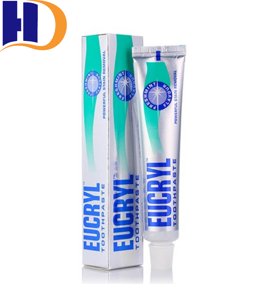 Kem Đánh Răng EUCRYL Làm Trắng Răng Hương Bạc Hà Tooth Paste Freshmint