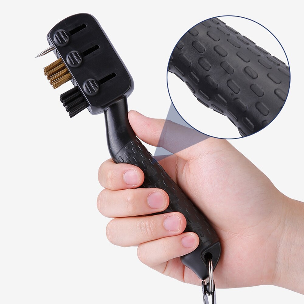 PGM Golf Club Brush Retractable Brush Multi-functional Golf Groove Cleaning Brush Golf Putter Wedge Cleaner Kit Cleaning Tool