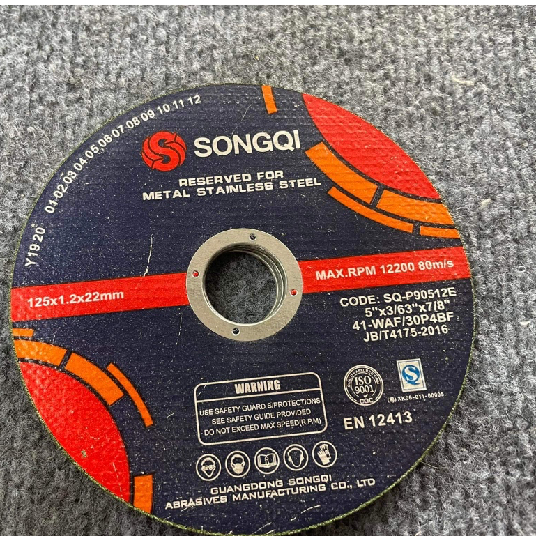 Đá cắt SONGQI 125mm xanh mỏng dùng để cắt sắt