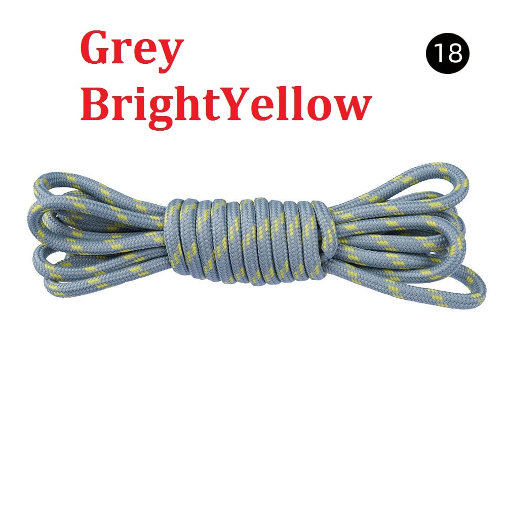 1Pair Round Shoelaces Flower Dots Solid Laces Polyester Shoelaces Matching Sports Shoes Tooling Martin Boots Hiking Shoelaces