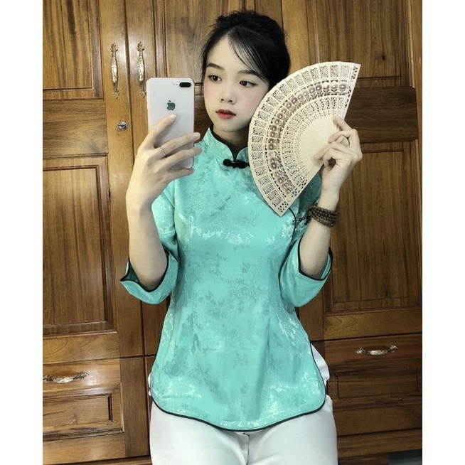 Đồ lam đi chùa # sẫm gấm