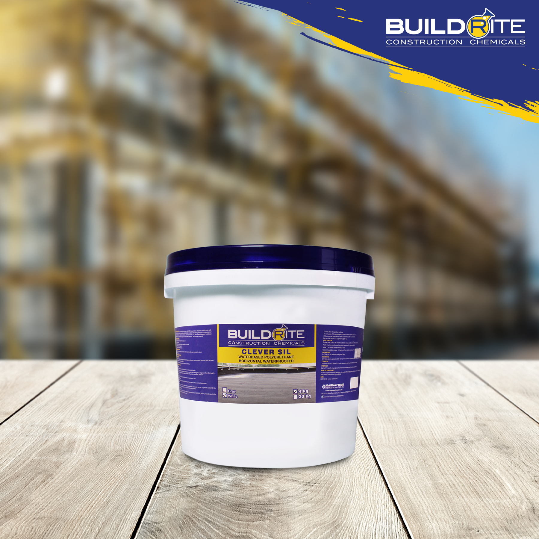 BUILDRITE BLOCKOUT CLEVER SIL Water based Polyurethane Membrane