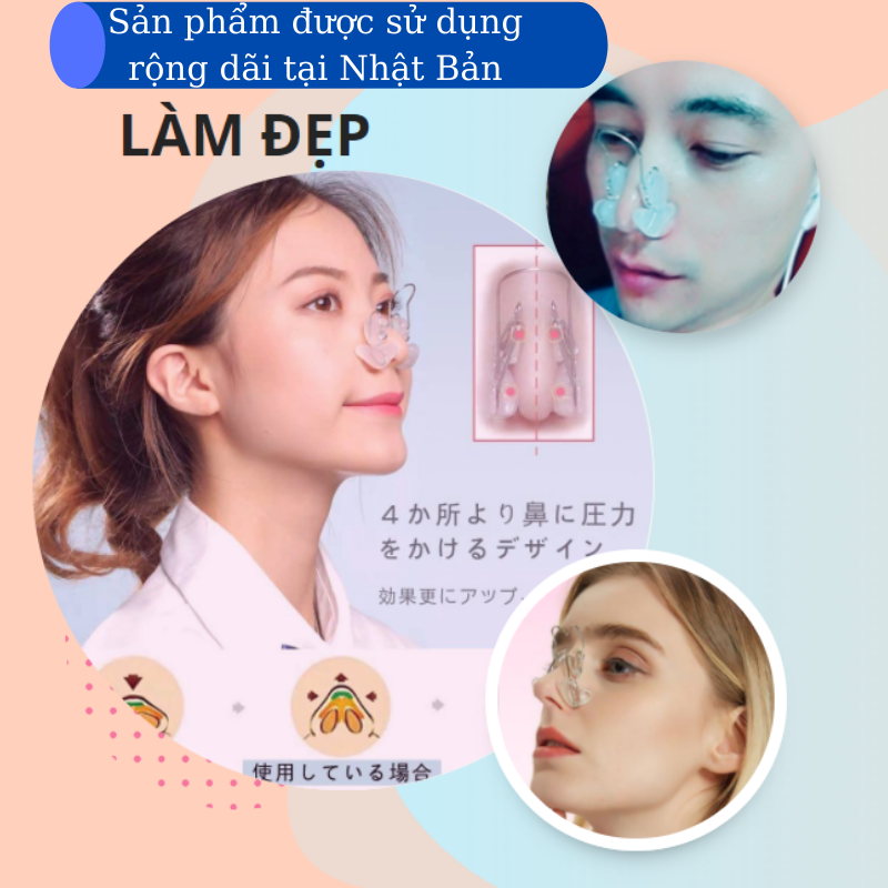 [Hàng Nhật Bản sách tay] Nâng mũi , dụng cụ nâng mũi Nhật Bản