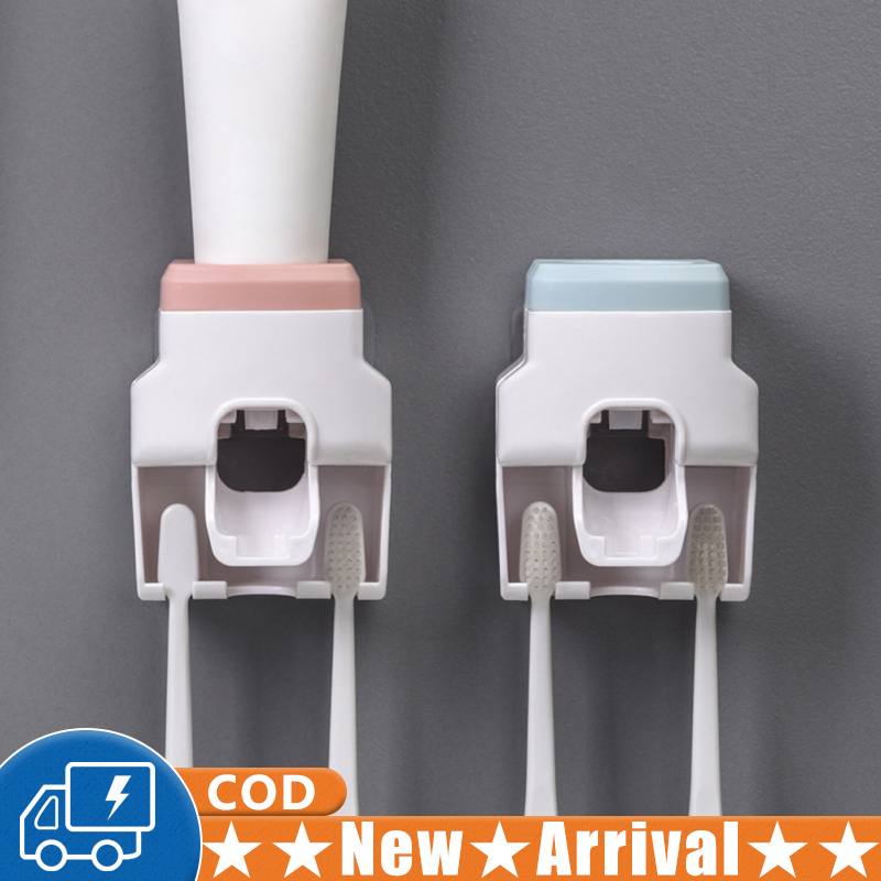 Bathroom Automatic Toothpaste Dispenser Waterproof Lazy Toothpaste Squeezer Toothbrush Holder Bathroom Products