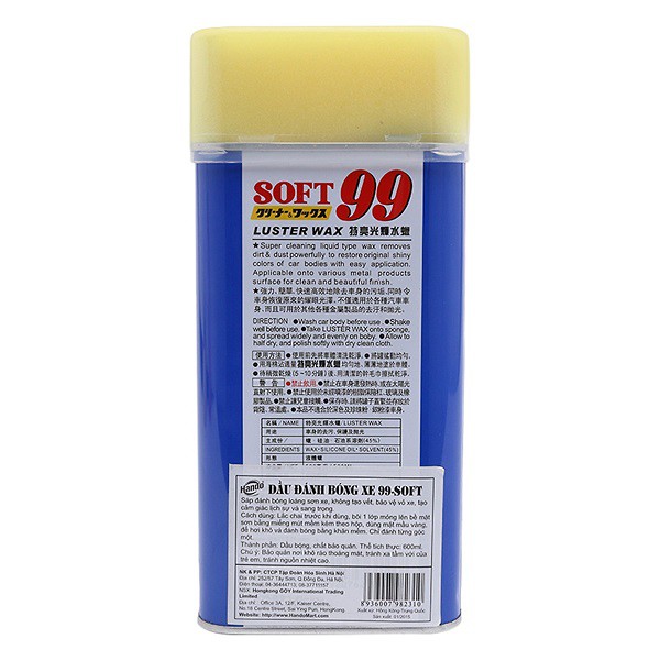 [HCM]Sáp đánh bóng cho xe ô tô cao cấp Soft 99