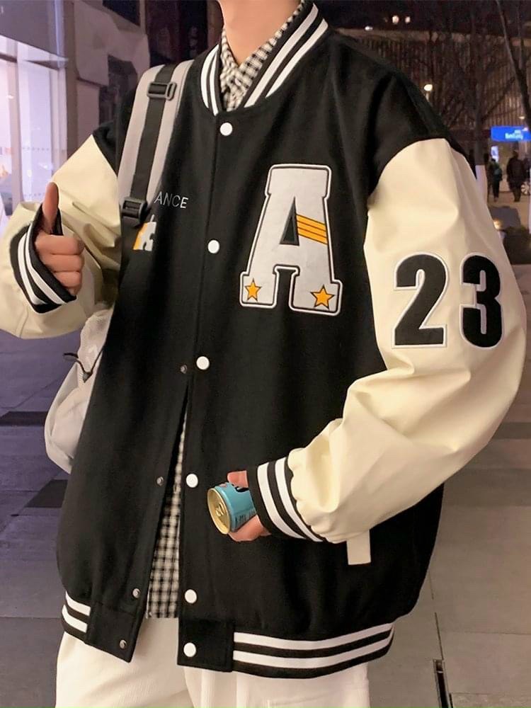 Áo Khoác Varsity Jacket A STUDIO bomber bóng chày basic nam nữ form rộng_TP453