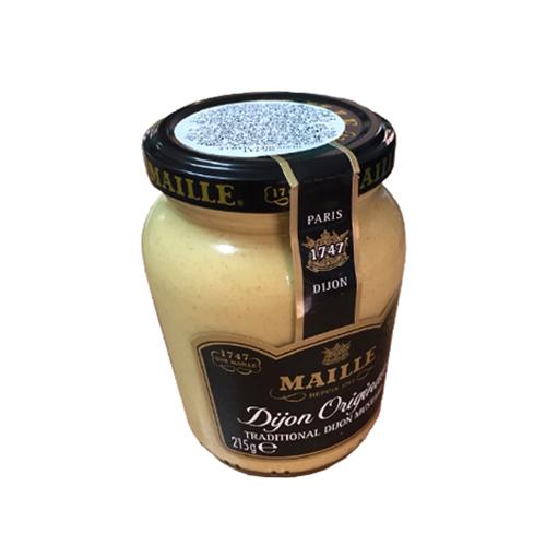 Mù tạt Dijon Maille 215gr : nhuyễn ,nguyên hạt