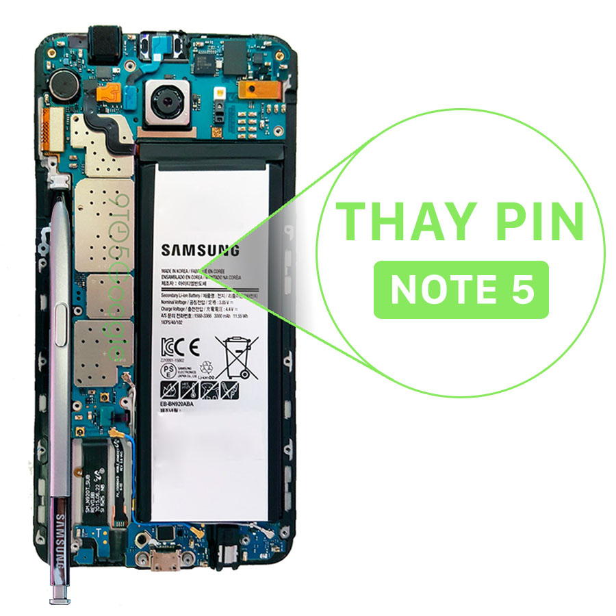 Pin Zin cho Samsung Galaxy Note 5 SM-N920 - 3000mAh
