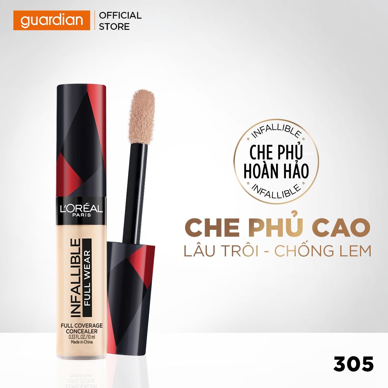Kem Che Khuyết Điểm L'Oreal Paris Infallible Full Wear Full Coverage Concealer 10ml