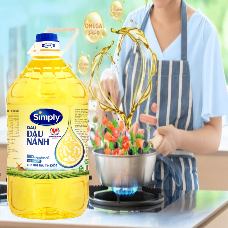 Dầu Ăn Simply Đậu Nành - Chai 5L