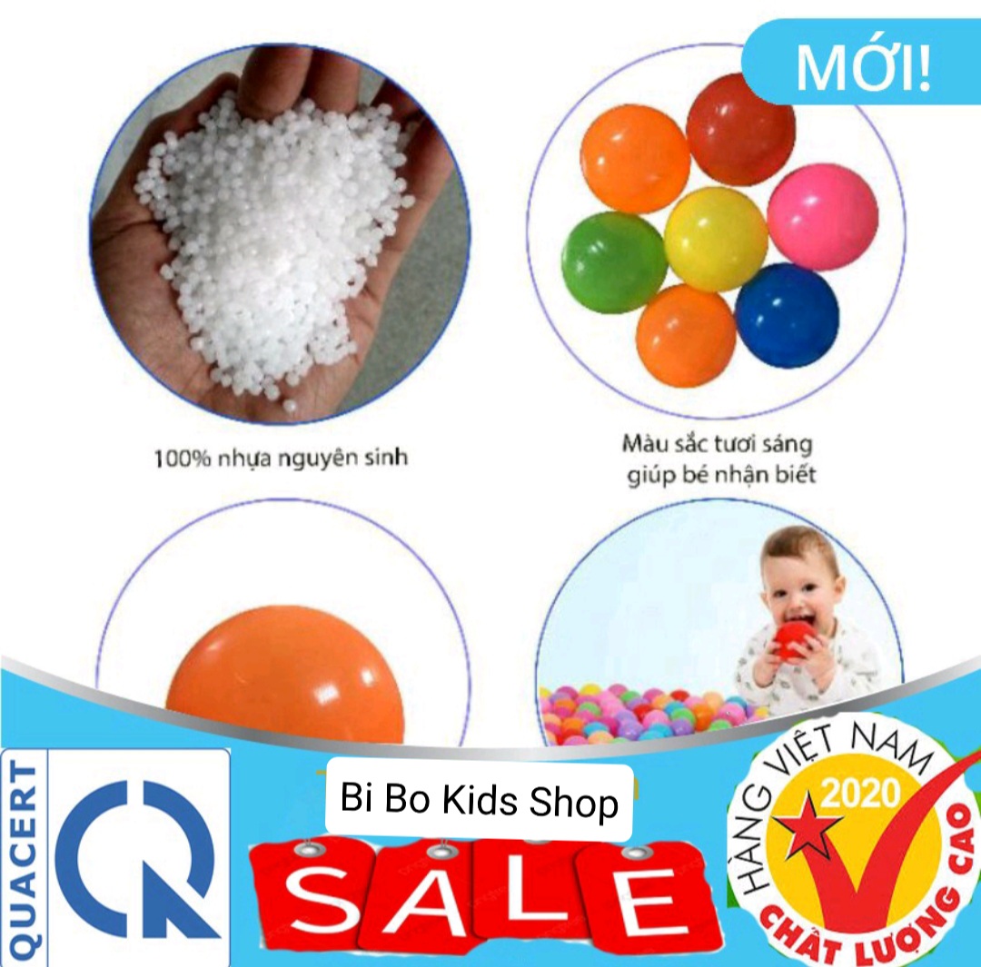 Combo 100 quả bóng nhựa mềm cho bé,size 5.5cm