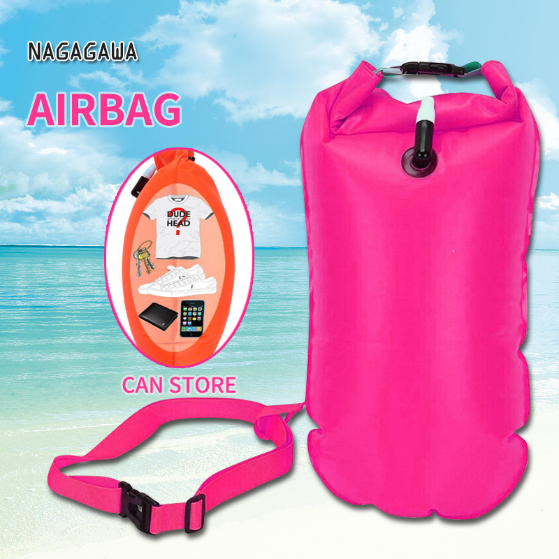 Swimming airbag buoy towing floating pool open water swimming inflatable airbag sports safety
