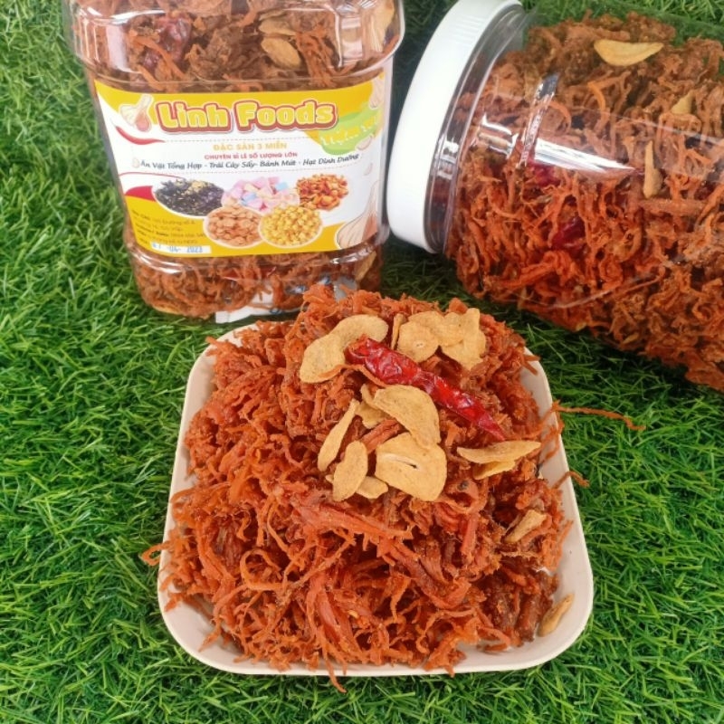 Khô Heo Cháy Tỏi - Khô Heo 500gr [HÌNH THẬT 100%]