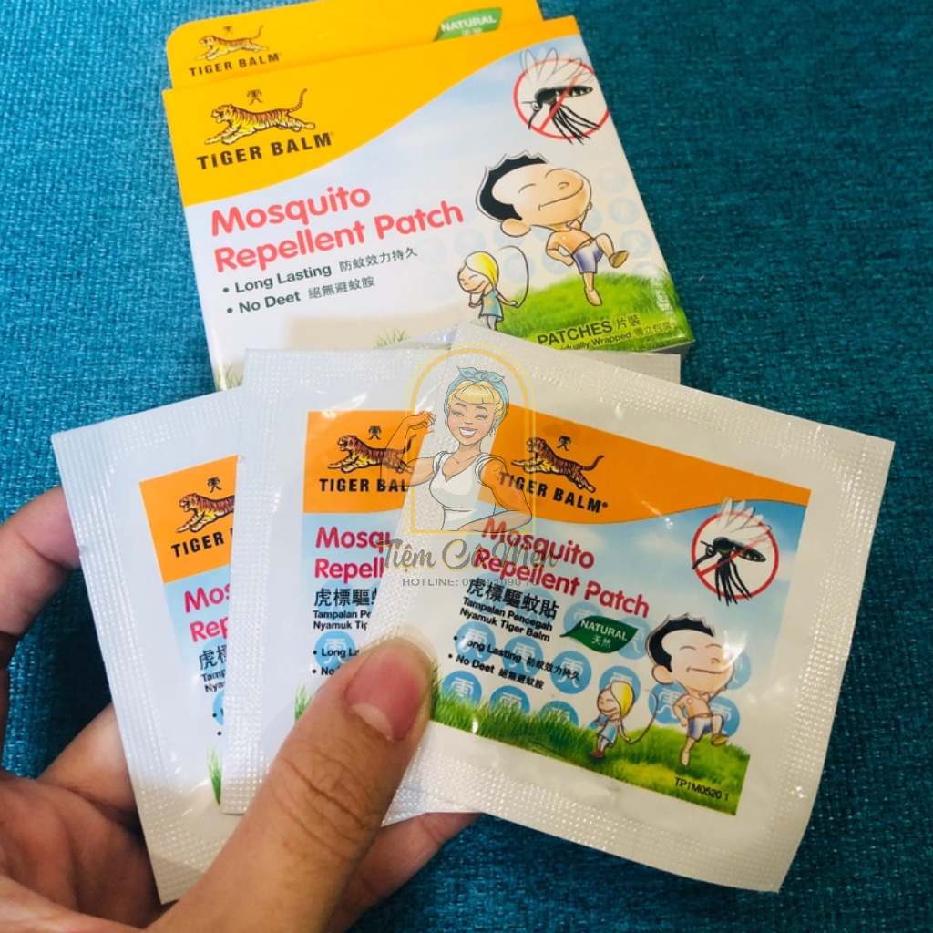 Miếng Dán Chống Muỗi Cho Bé - Tiger Balm Mosquito Repellent Patch Thái Lan