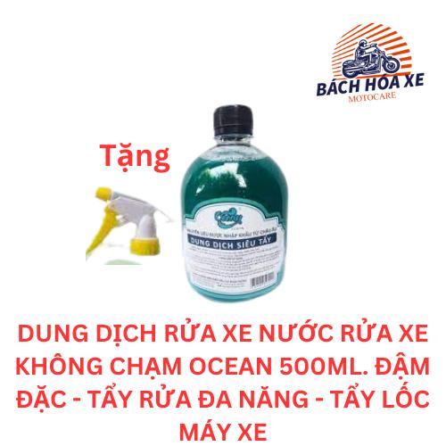 [Chất tẩy lốc xe máy, đầu bò xe, tẩy sắt, thép nhôm gỉ, tẩy kính] Dung dịch siêu tẩy 500ml Ocean