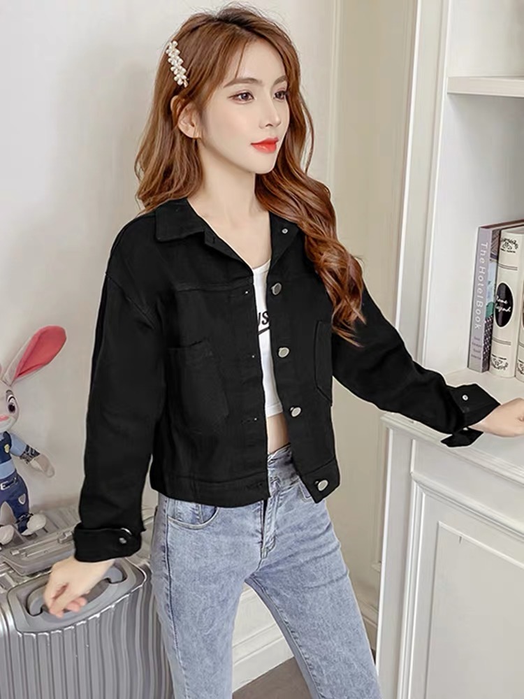 ÁO KHOÁC KAKI ĐEN NỮ CÁ TÍNH THỜI TRANG CAO CẤP TRÙM JEAN CHUYÊN SỈ