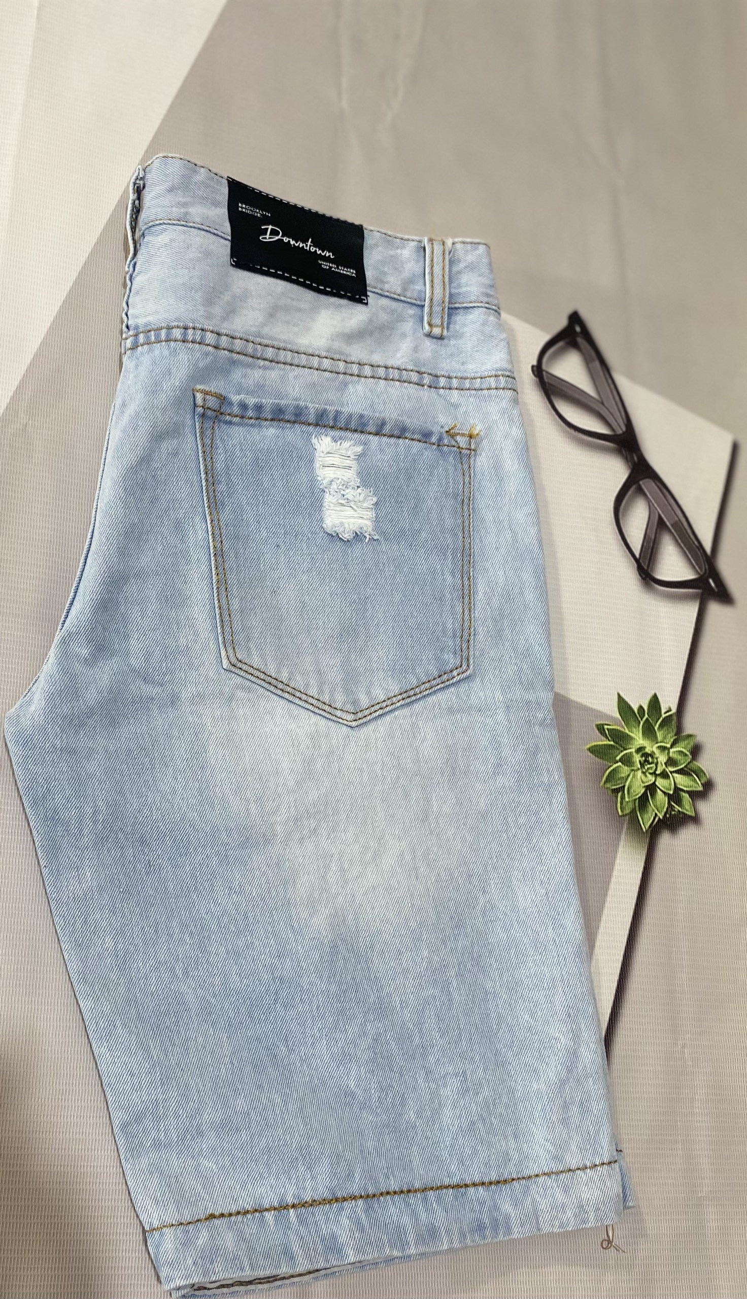 [HCM]Quần Short Jean Nam Cotton Cao Cấp ht