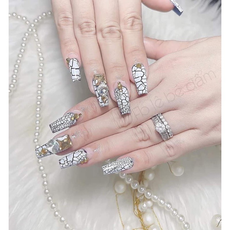 [HCM]Sơn gel nứt B281 cao cấp , sơn nứt 2 màu đen và trắng (có bán lẻ chai 15ml)