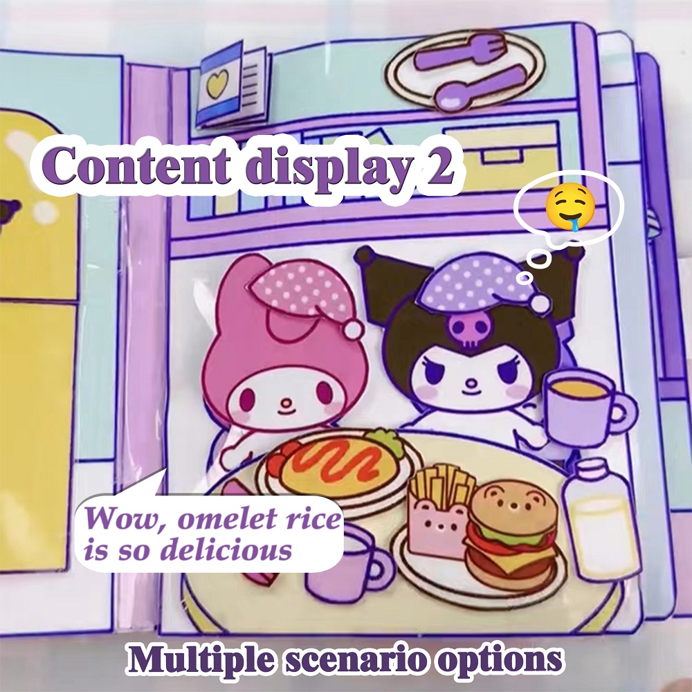 Cut%20Free%20Melody%20and%20Kuromi%20Diy%20Quiet%20Book%20Doll%20Paper%20Girl%20Cute%20Educational%20Handmade%20Toy%20Sanrio%20DIY%20Puzzle%20Sticker%20Busy%20Book%20for%20Kids%20-%20Image%204
