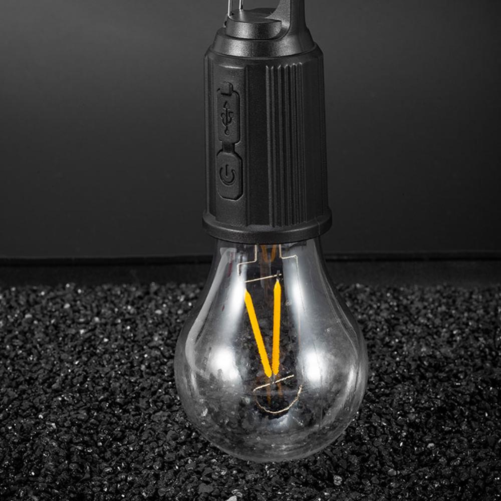 Hanging Flashlight with Hook Camping Lantern 600mAh Portable Camping Light Type C Charging Waterproof for Hiking Fishing