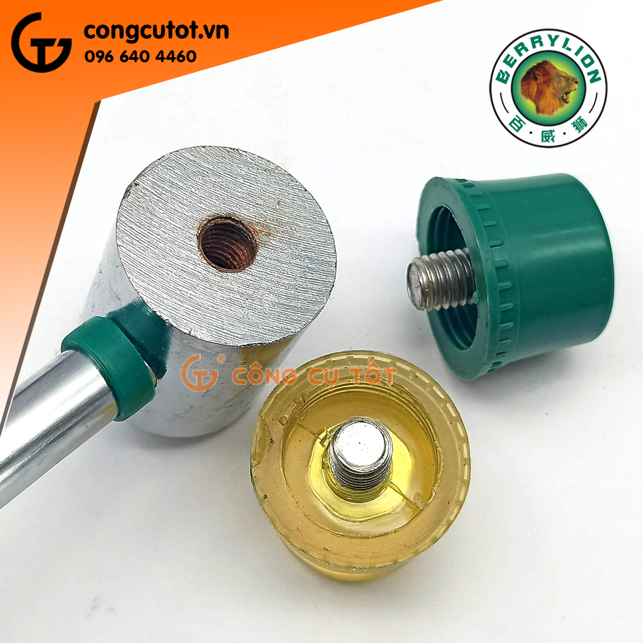 BÚA CAO SU 2 ĐẦU BERRYLION SIZE TÙY CHỌN