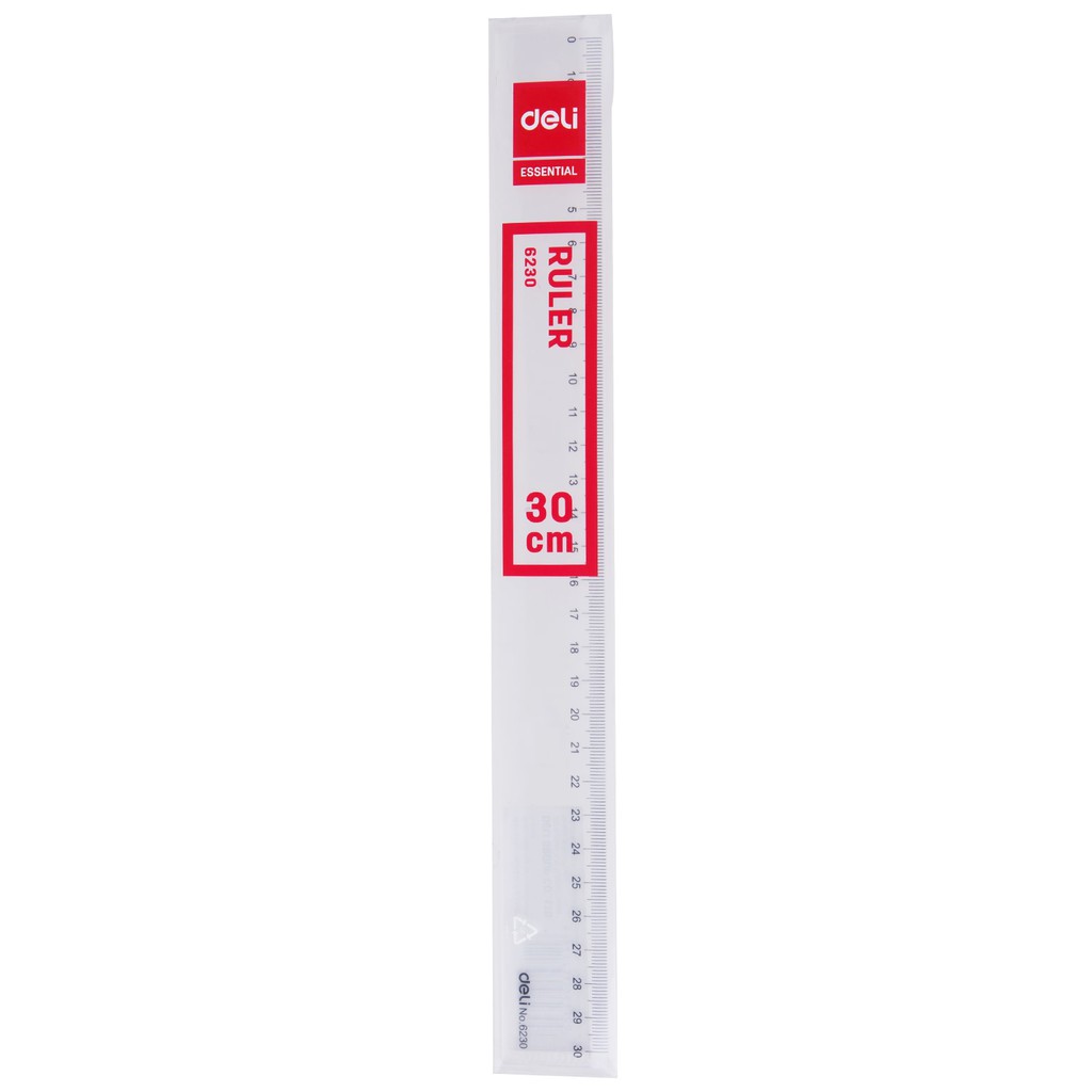 Thước kẻ Deli trong suốt - 20/30cm - 1 chiếc - E6220/ E6230