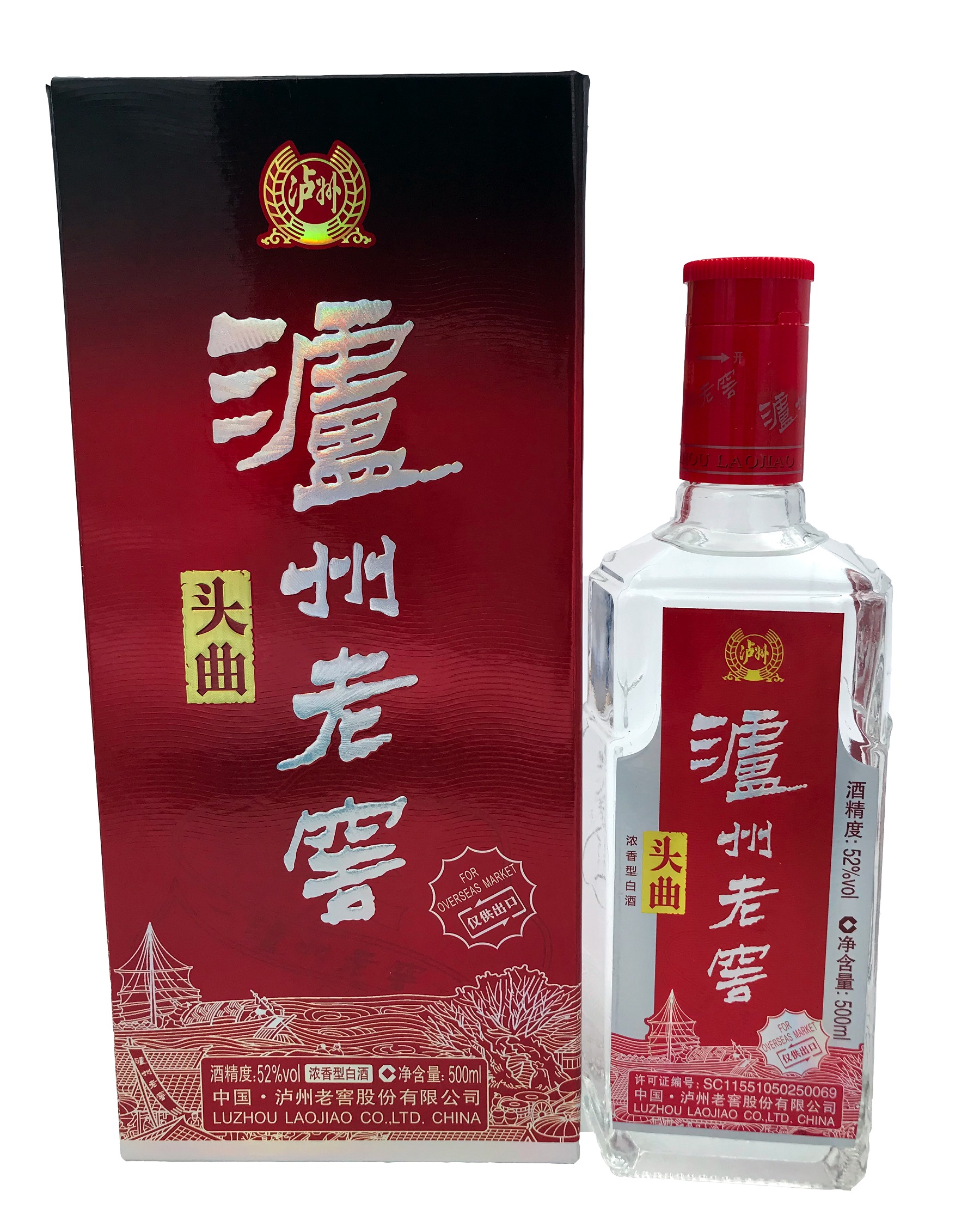 Luzhou Laojiao Tou Qu 52% 500ml Baijiu 头曲 泸州老窖 中国白酒