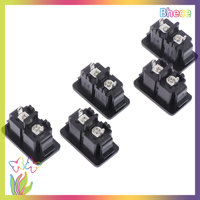 Bhece 5Pcs New AC250V 5A 2Pin AC power socket Mount Female Socket